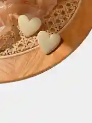 Лимонный серьги "Кофе с корицей"