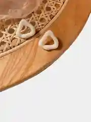 Пудровый серьги "Кофе с корицей"