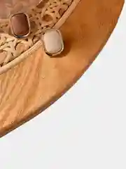 Золотой серьги "Кофе с корицей"