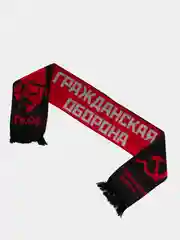 Теплый зимний шарф с принтом рок группы "Гражданская Оборона"