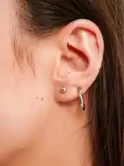 Серьга - гвоздик, штанга для пирсинга, 1 штука, 4 цвета