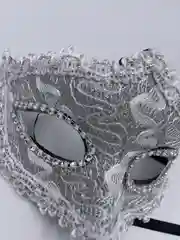 Черный маска карнавальная кружевная "Ажур"