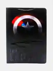 Черный обложка на паспорт "Marvel"