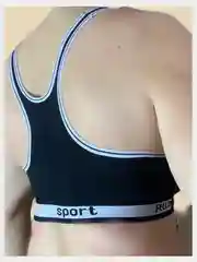 Черный топ спортивный без косточек, бесшовный