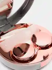 Розовый контейнер для контактных линз  / Набор для контактных линз MARBLE