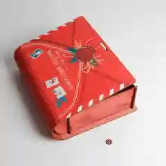 Алый коробка-книга деревянная "Новогодняя", 11 видов