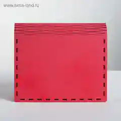 Красный коробка-книга деревянная "Новогодняя", 11 видов