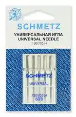 Иглы для бытовых швейных машин, стандартные Schmetz 130/705H, от №60 до №120 - 5 игл