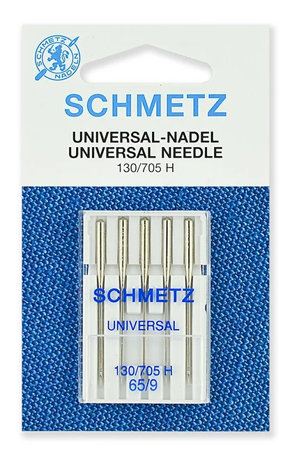 Иглы для бытовых швейных машин, стандартные Schmetz 130/705H, от №60 до №120 - 5 игл