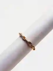 Карамельный кольцо женское на руку золотистое