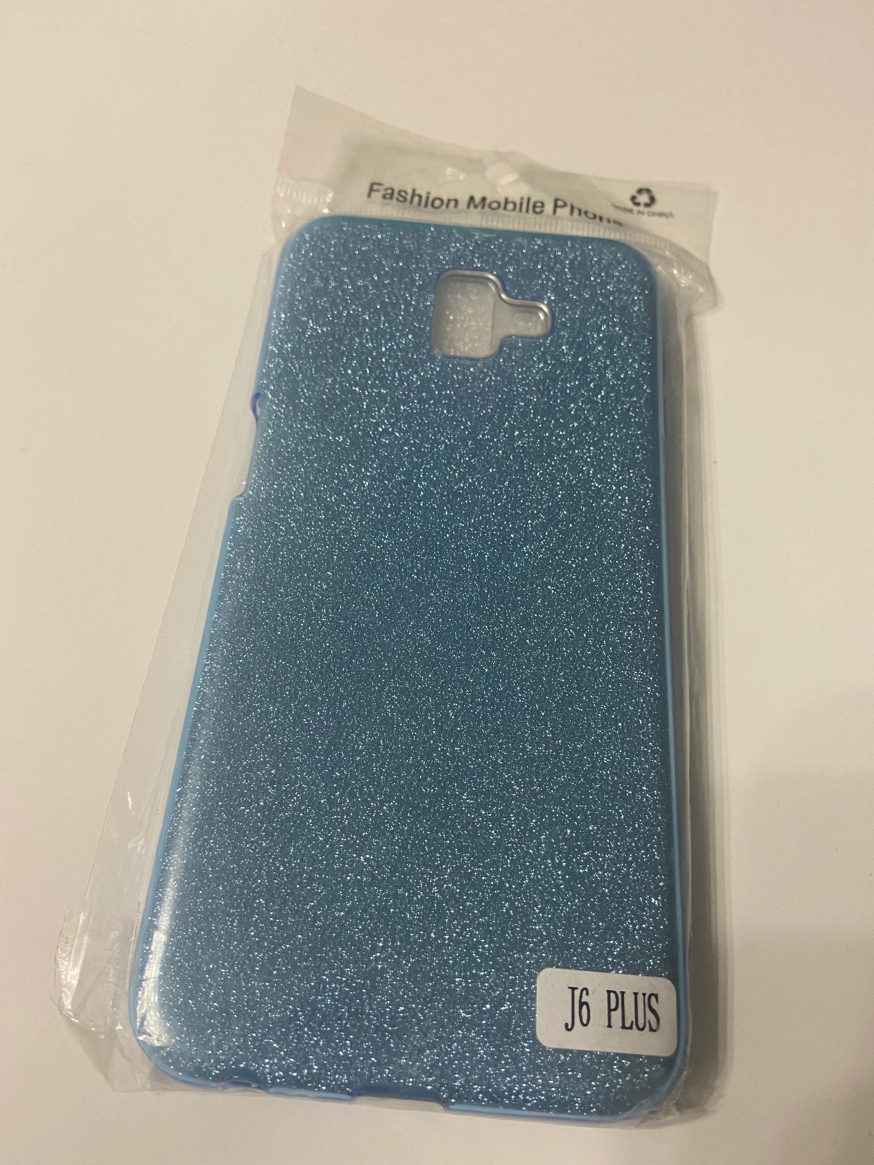 Голубой чехол SAMSUNG J6 PLUS
