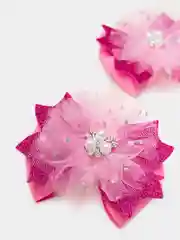 Фуксия бант для волос (2шт)