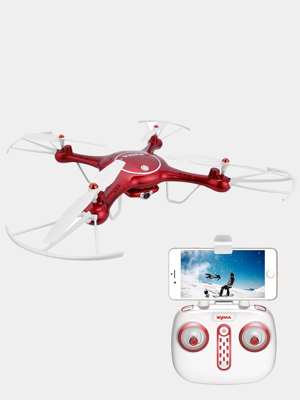 Радиоуправляемый квадрокоптер Syma X5UW FPV RTF 2.4G, с видеокамерой, 2 ...
