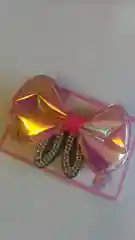 Розовый заколка-зажим