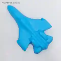 Ледяной подарочное фигурное мыло ручной работы "Самолет", 40 г