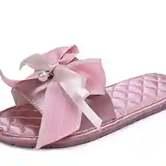 Розовый домашние тапочки из шелка