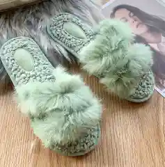 Домашние тапочки с мехом