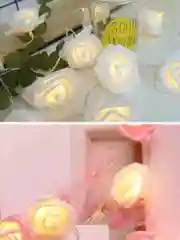 Светодиодная новогодняя гирлянда с розами, 20 LED ламп