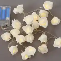 Светодиодная новогодняя гирлянда с розами, 20 LED ламп