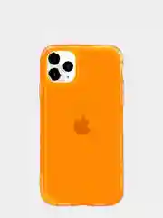 Оранжевый чехол неоновый для Apple iPhone 13/ 13 Pro/ 13 Pro Max/ 13 Mini силиконовый, прозрачный