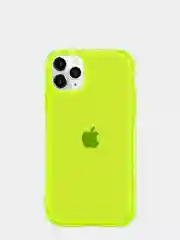 Желтый чехол неоновый для Apple iPhone 13/ 13 Pro/ 13 Pro Max/ 13 Mini силиконовый, прозрачный