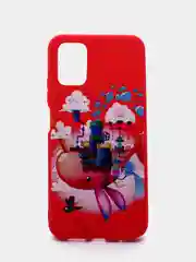 Алый чехол силиконовый с принтом Xiaomi Poco M3