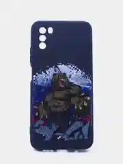 Вишнёвый чехол силиконовый с принтом Xiaomi Poco M3