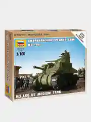 Модель сборная из пластика 1:100 "Танк средний M3 LEE US"