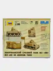 Модель сборная из пластика 1:100 "Танк средний M3 LEE US"