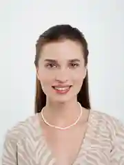 Белый цепочка-чокер из бисера, черный