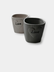 Кашпо керамика LOVE 10см на 10см