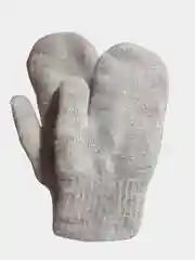 Серебряный женские вязаные варежки