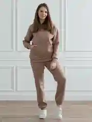 Бежевый костюм женский с начесом