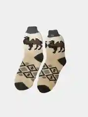 Бежевый носки мужские, шерсть, производство Монголия