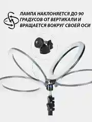 Селфи лампа кольцо светодиодная кольцевая для съемки видео и фото