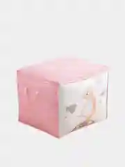 Розовый кофр-сумка для хранения белья