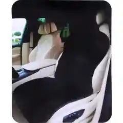 Накидка меховая, черная