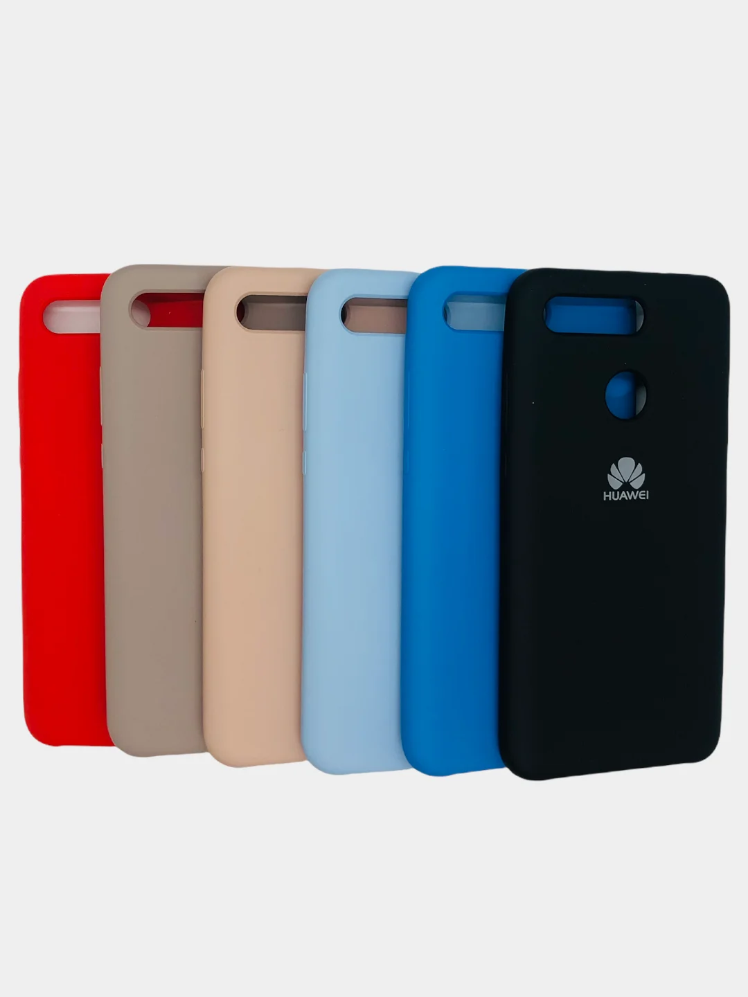 Бежевый чехол силиконовый Silicone Cover Case для Huawei Honor V20