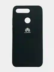Черный чехол силиконовый Silicone Cover Case для Huawei Honor V20