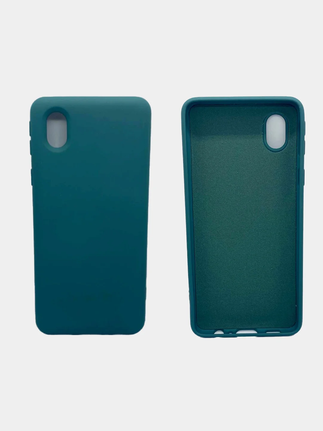 Зеленый чехол для Samsung A02S, A21S, A12, A50, A01core, A10, A52, M31S, A11/M11, A41, A32 бархат