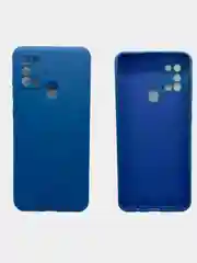Синий меланж чехол для Samsung A02S, A21S, A12, A50, A01core, A10, A52, M31S, A11/M11, A41, A32 бархат
