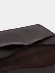 Бордовый обложка для паспорта, из натуральной кожи