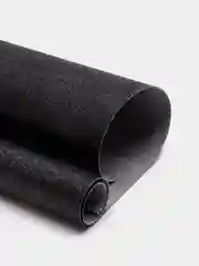 Кожзам с глиттером на тканевой основе, цвет чёрный