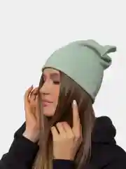 Мятный шапка женская