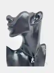 Белый леска на шею/кулон на леске/подвеска леска