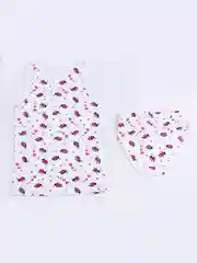 Белый комплект белья для девочки: майка и трусы