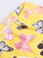 Желтый комплект белья для девочки: майка и трусы