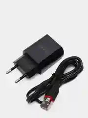 Черный сетевое зарядное устройство Micro USB Borofone BA20A 2.1A