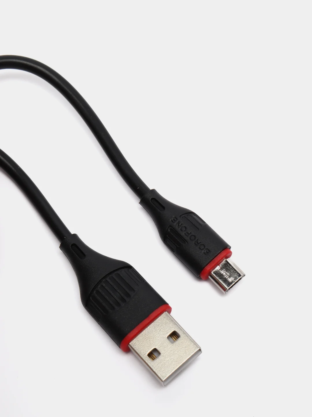 Черный сетевое зарядное устройство Micro USB Borofone BA20A 2.1A