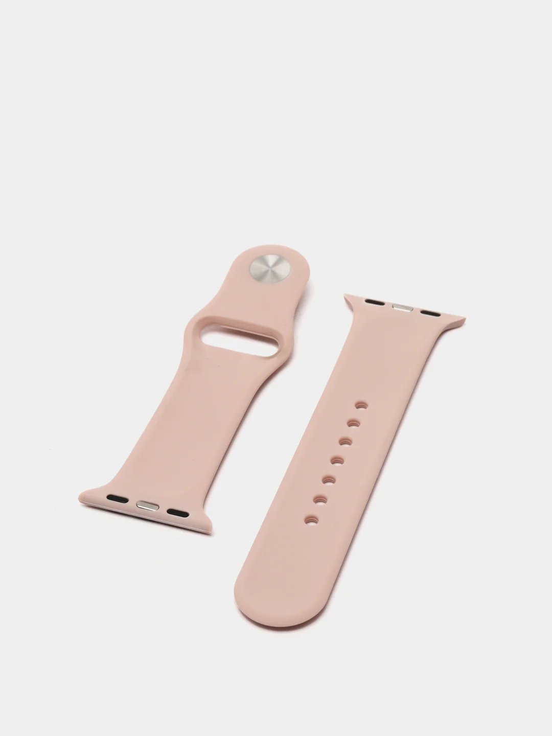 Бежевый спортивный силиконовый ремешок для Apple Watch 1/2/3/4/5 размер 38-40